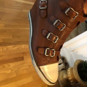 Like new Ash high wedge heel sneakers